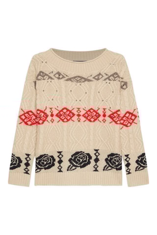 Pull en laine et cachemire - Beige