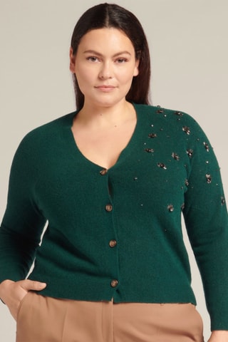 Gilet en laine et poils de yak - Vert