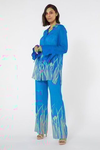 Pantalon droit - Bleu