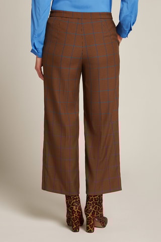 Pantalon droit 7/8 - Marron
