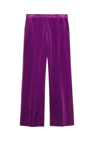 Pantalon droit en velours - Violet
