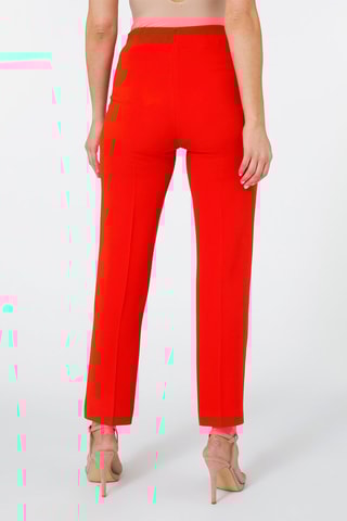 Pantalon slim taille haute - Orange