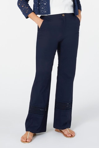 Pantalon flare - Bleu