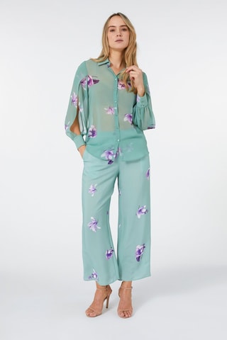 Pantalon wide legs - Vert