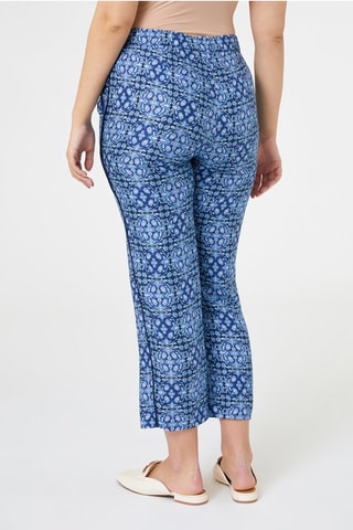 Pantalon 7/8 - Bleu et blanc