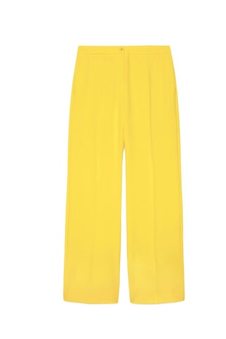 Pantalon wide legs - Jaune