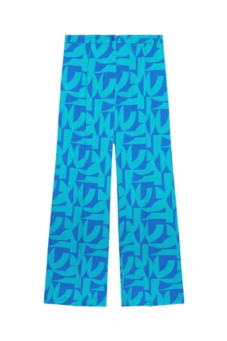 Pantalon palazzo - Bleu