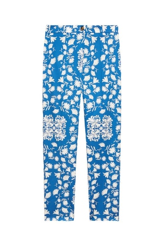 Pantalon cigarette - Bleu et blanc