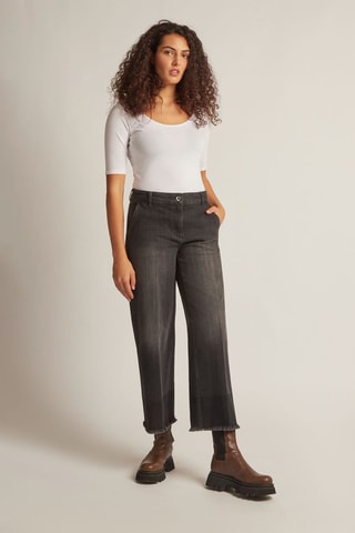 Jean wide legs 7/8 Noir