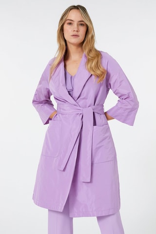 Manteau satiné - Violet