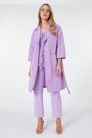 Manteau satiné - Violet