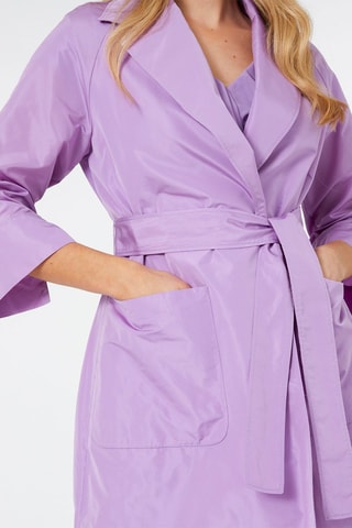 Manteau satiné - Violet