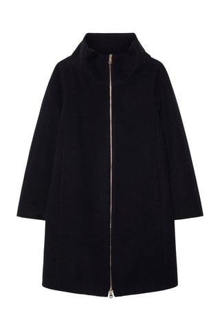 Manteau en laine et cachemire - Bleu