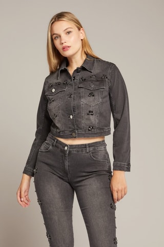 Veste en jean - Noir