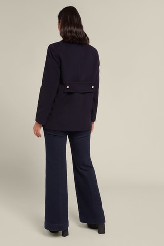 Veste en laine et cachemire - Bleu foncé