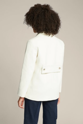 Caban en laine et cachemire - Blanc