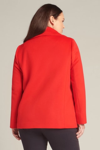 Caban en laine - Rouge