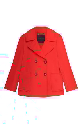 Caban en laine - Rouge