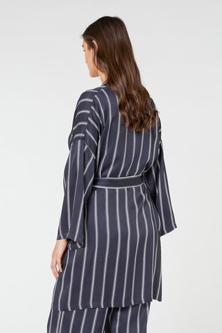 Kimono rayé - Blanc