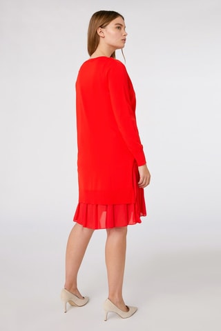 Robe patineuse et pull - Rouge