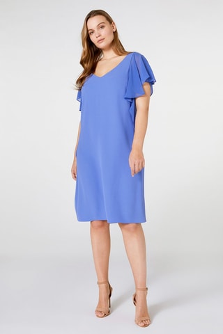 Robe droite - Bleu cobalt