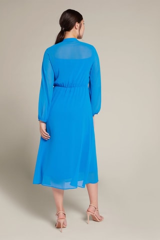 Robe midi - Bleu