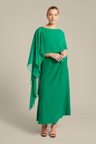 Poncho et robe longue - Vert