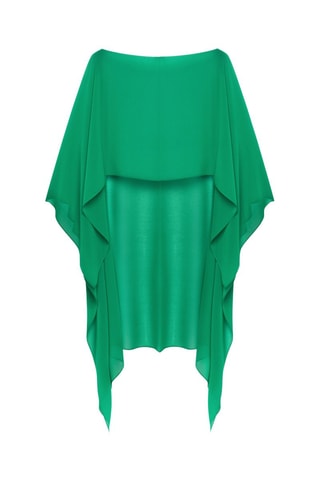 Poncho et robe longue - Vert