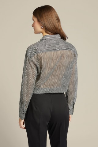 Chemisier - Gris et écru