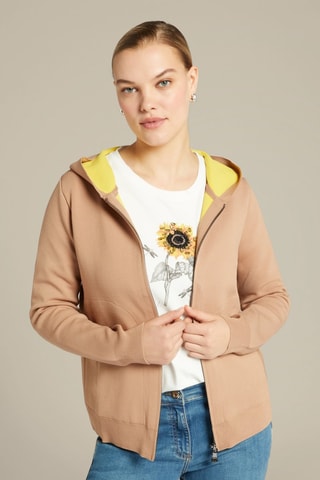 Sweat à capuche - Taupe