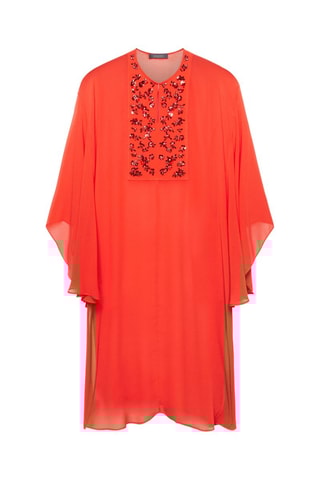 Caftan et pantalon - Rouge