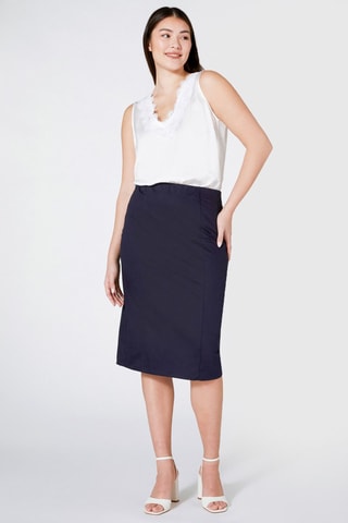 Jupe fourreau - Bleu