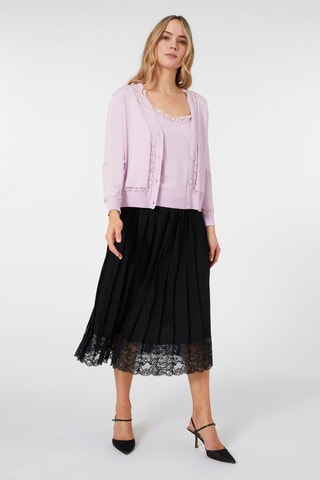 Jupe plissée taille haute - Noir