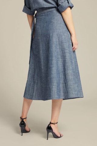 Jupe portefeuille - Bleu