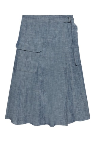 Jupe portefeuille - Bleu