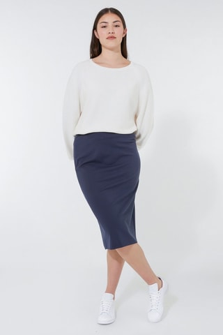 Jupe fourreau - Bleu