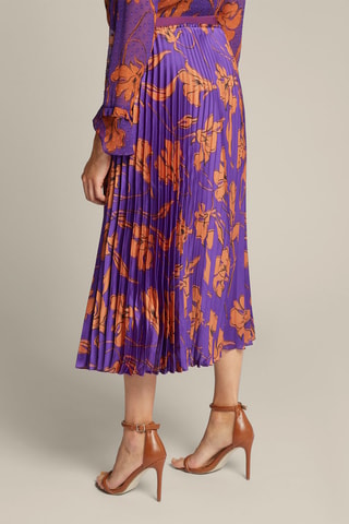 Jupe plissée - Violet