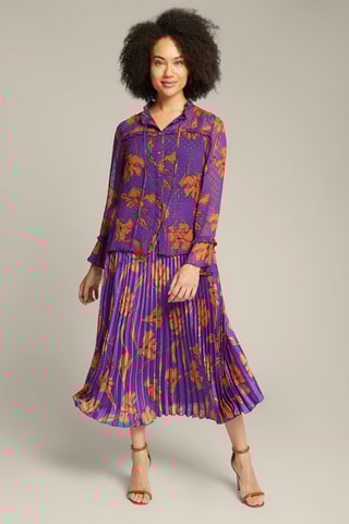 Jupe plissée - Violet