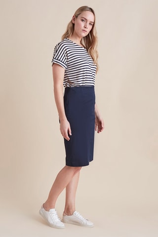 Jupe droite - Bleu marine