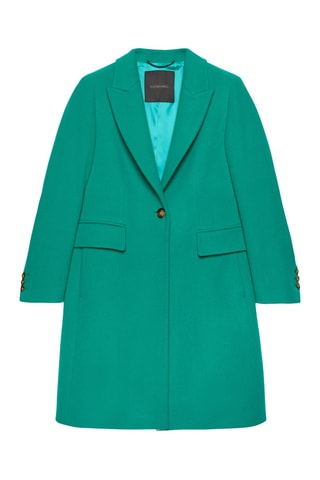 Manteau en laine et cachemire - Vert d’eau