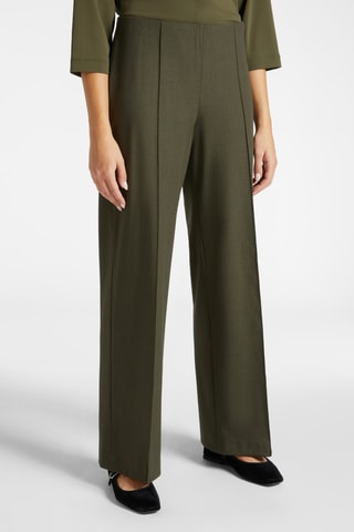 Pantalon palazzo - Vert foncé