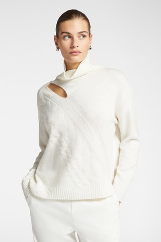 Pull en laine et cachemire - Blanc