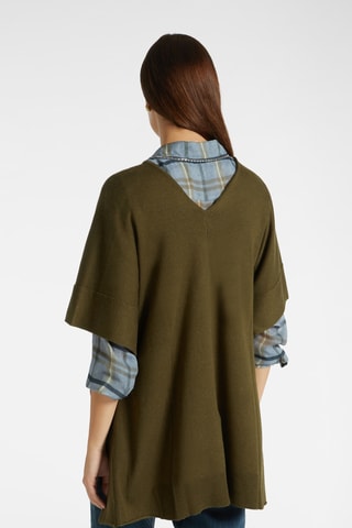Blouse en laine et cachemire - Vert olive