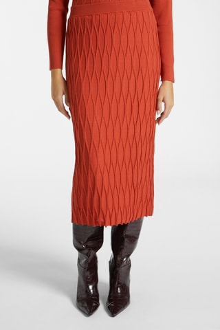 Jupe midi - Corail