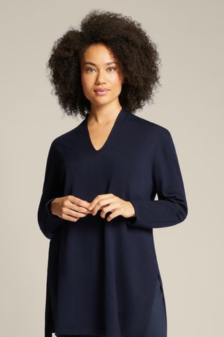 Pull en laine - Bleu marine