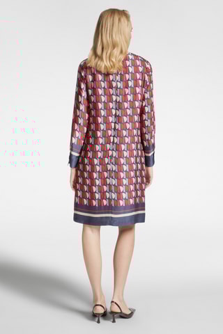 Robe droite - Bleu marine et blanc