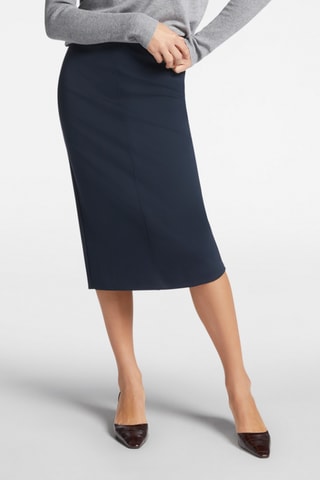 Jupe midi - Bleu marine