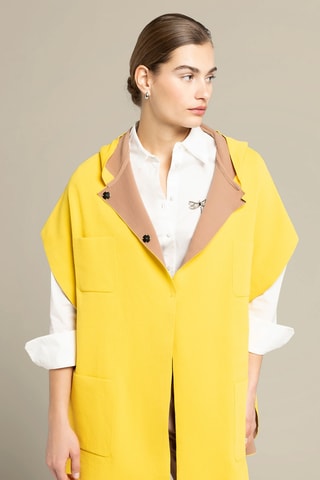 Cape à capuche - Blanc