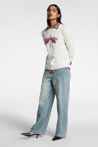 Pull en laine et poils de yack - Blanc