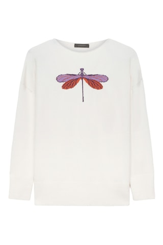 Pull en laine et poils de yack - Blanc